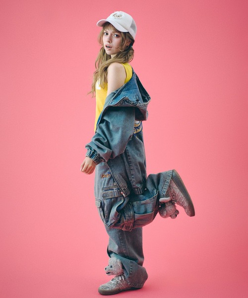 GALFY（ガルフィー）の「GALFY-ダーティーデニムフードジャケット