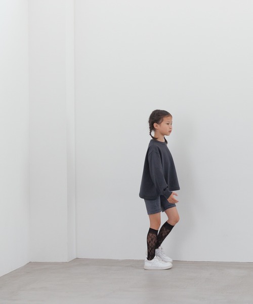 LOWRYS FARM(ローリーズファーム)の「USAソデボリュームプルオーバー 134399(Tシャツ/カットソー・キッズ・ホワイト×ブラック/カーキ/チャコールグレー/ベージュ・110cm/120cm/130cm/140cm/150cm)」の17枚目の写真