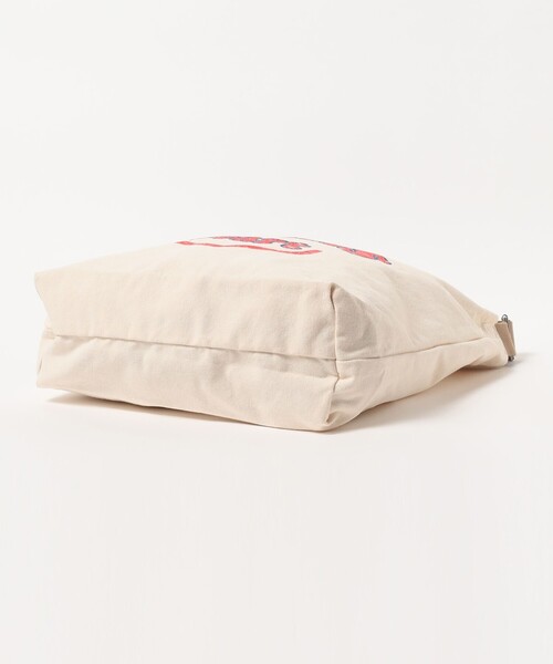 BEAMS HEART(ビームスハート)の「スマイル カスレロゴ バッグ(A4サイズ収納可能)(トートバッグ・レディース・ホワイト系その他5/オリーブ/ベージュ・ONE SIZE)」の16枚目の写真