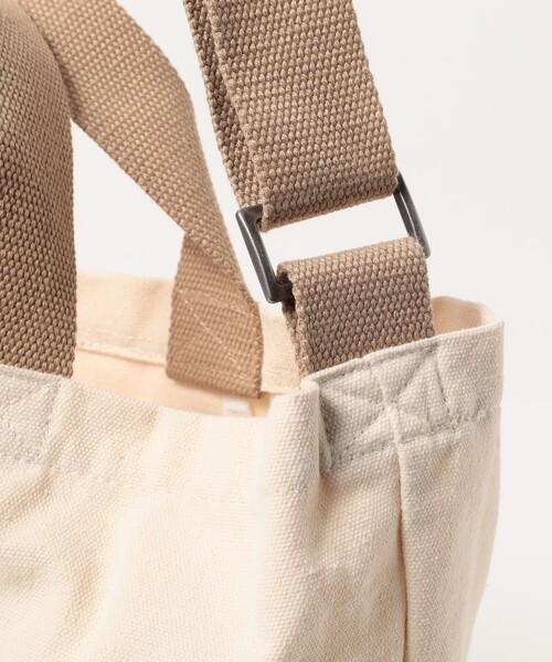 BEAMS HEART(ビームスハート)の「スマイル カスレロゴ バッグ(A4サイズ収納可能)(トートバッグ・レディース・ホワイト系その他5/オリーブ/ベージュ・ONE SIZE)」の17枚目の写真