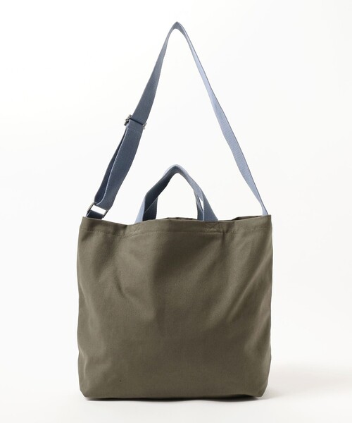 BEAMS HEART(ビームスハート)の「スマイル カスレロゴ バッグ(A4サイズ収納可能)(トートバッグ・レディース・ホワイト系その他5/オリーブ/ベージュ・ONE SIZE)」の20枚目の写真