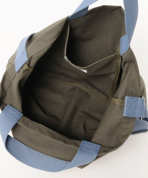 BEAMS HEART(ビームスハート)の「スマイル カスレロゴ バッグ(A4サイズ収納可能)(トートバッグ・レディース・ホワイト系その他5/オリーブ/ベージュ・ONE SIZE)」の21枚目の写真