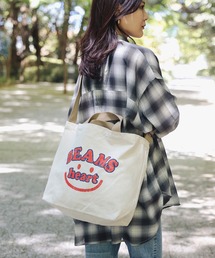 スマイル カスレロゴ バッグ(A4サイズ収納可能)