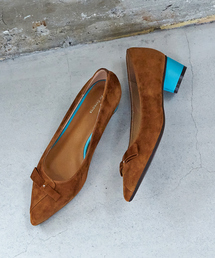 Au BANNISTER | リボンモチーフローヒールパンプス(パンプス)