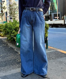 【cian denim/シアンデニム】ワイドフレアデニム