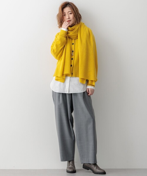 23区(ニジュウサンク)の「【Oggi掲載/洗える】ピュアカシミヤ ニットカーディガン(カーディガン/ボレロ・レディース・ブラック系/ベージュ系/オレンジ系/こしょう色系/グレー系/ターコイズブルー系・40/38)」の16枚目の写真