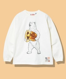 超ヘビーUSA/C どら焼きクマロングスリーブ TEE