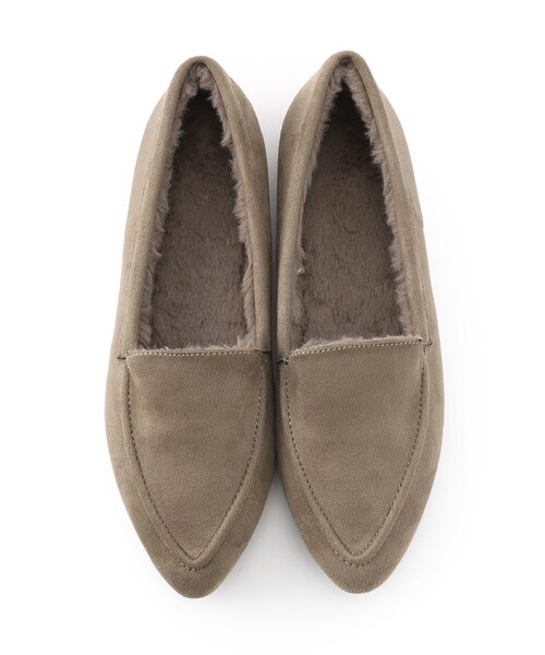 SHOO・LA・RUE（シューラルー）の「◆【22.5cm～25.0cm】ぬくぬくあったか フェイクファーポインテッドパンプス（パンプス・レディース・ブラウン系/ブラック/グレー・45/25/35/50）」の8枚目の写真