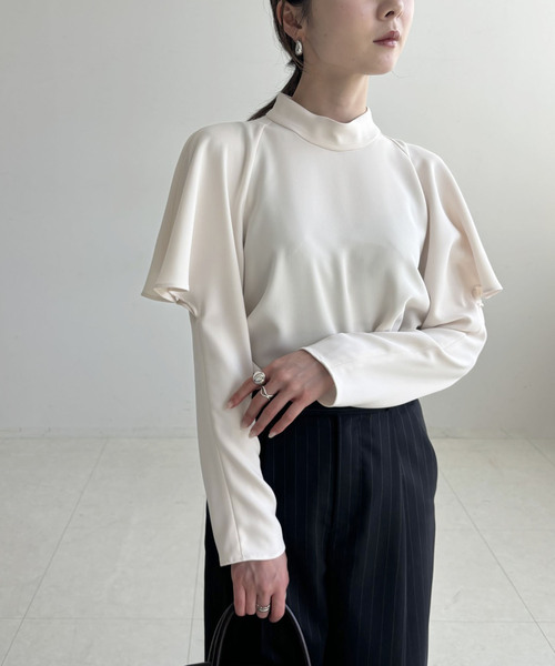 Noble - noble  パッチドレース ショルダーブラウス Noble（ノーブル）の「パッチドレースショルダーブラウス