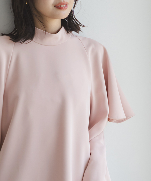 Noble（ノーブル）の「バウンスサテンドレープショルダーブラウス（シャツ/ブラウス・レディース・ホワイト系その他/ピンク・FREE）」の12枚目の写真