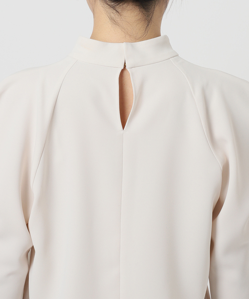 新品タグ付 24/AW ノーブル　バウンスサテンドレープショルダーブラウス バウンスサテンドレープショルダーブラウス | ノーブル(Noble