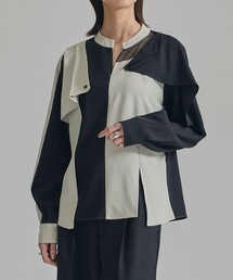 UNITED TOKYO | ケープシアーコンビブラウス(シャツ/ブラウス)