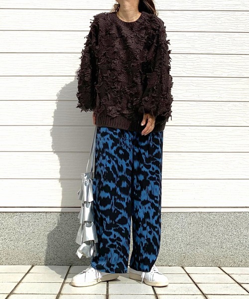 Q（キュー）の「フリンジニット（ニット/セーター・レディース・アイボリー/チャコールグレー・MEDIUM）」の18枚目の写真