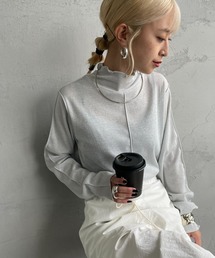 By/m（バイエム）の「[By/m/バイエム] ハイネックラメニットソー（Tシャツ/カットソー）」