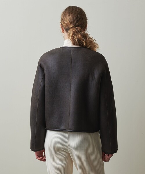Steven Alan(スティーブンアラン)の「<Steven Alan>ムートン ブルゾン(ムートンコート・レディース・ブラック/ベージュ・FREE)」の15枚目の写真