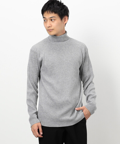COMME CA ISM（コムサイズム）の「ハイゲージ ベーシックニット タートルネックプルオーバー（ニット/セーター・メンズ・マスタード/ライトグレー/ボルドー/ブラック/カーキ/ブルー・MEDIUM/LARGE）」の3枚目の写真