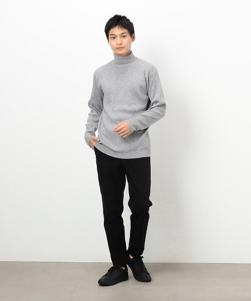 COMME CA ISM（コムサイズム）の「ハイゲージ ベーシックニット タートルネックプルオーバー（ニット/セーター・メンズ・マスタード/ライトグレー/ボルドー/ブラック/カーキ/ブルー・MEDIUM/LARGE）」の7枚目の写真