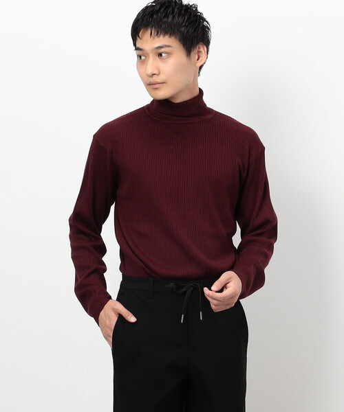 COMME CA ISM（コムサイズム）の「ハイゲージ ベーシックニット タートルネックプルオーバー（ニット/セーター・メンズ・マスタード/ライトグレー/ボルドー/ブラック/カーキ/ブルー・MEDIUM/LARGE）」の12枚目の写真
