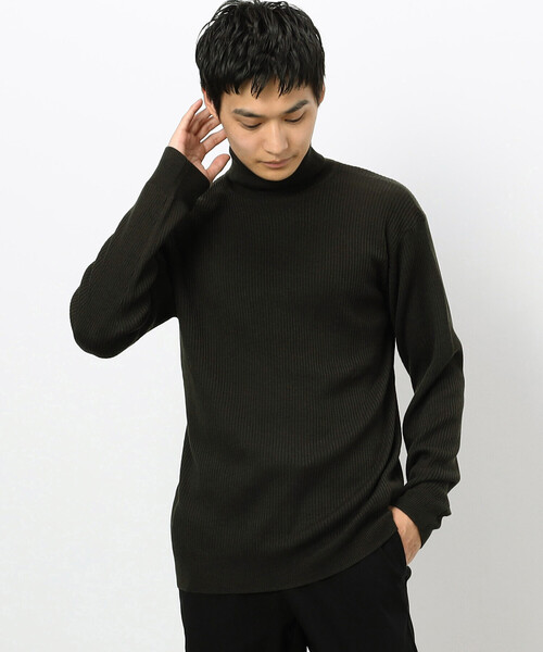 COMME CA ISM（コムサイズム）の「ハイゲージ ベーシックニット タートルネックプルオーバー（ニット/セーター・メンズ・マスタード/ライトグレー/ボルドー/ブラック/カーキ/ブルー・MEDIUM/LARGE）」の14枚目の写真