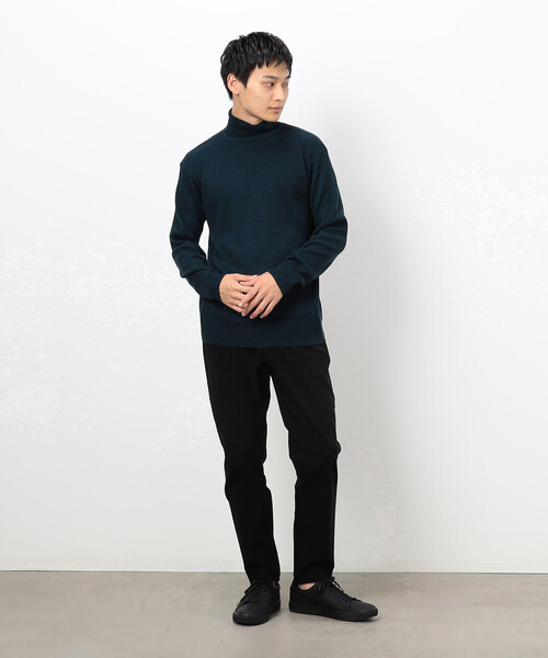 COMME CA ISM（コムサイズム）の「ハイゲージ ベーシックニット タートルネックプルオーバー（ニット/セーター・メンズ・マスタード/ライトグレー/ボルドー/ブラック/カーキ/ブルー・MEDIUM/LARGE）」の15枚目の写真