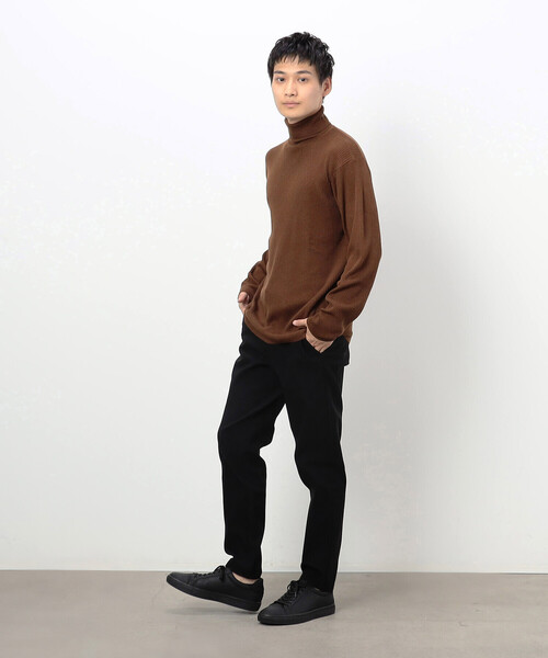 COMME CA ISM（コムサイズム）の「ハイゲージ ベーシックニット タートルネックプルオーバー（ニット/セーター・メンズ・マスタード/ライトグレー/ボルドー/ブラック/カーキ/ブルー・MEDIUM/LARGE）」の17枚目の写真
