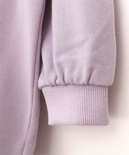 p.premier（ピードットプルミエ）の「お花刺繍トレーナーチュニック（スウェット・キッズ・ブラック/アイボリー/ラベンダー・80/90/100/110/120/130/140）」の9枚目の写真