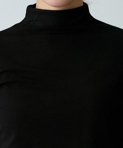Jayro(ジャイロ)の「ボトルネックリブカットソー(Tシャツ/カットソー・レディース・ホワイト/マスタード/ワイン/ブルー系その他4/ブルー系その他3/ブラック/グレー/チャコールグレー・FREE)」の12枚目の写真