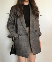チェック柄ジャケット