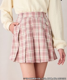 sanrio（サンリオ）の「【Amoriregirl×kuromiコラボ】クロミチェーン付きチェックスカートパンツ（スカート・キッズ）」