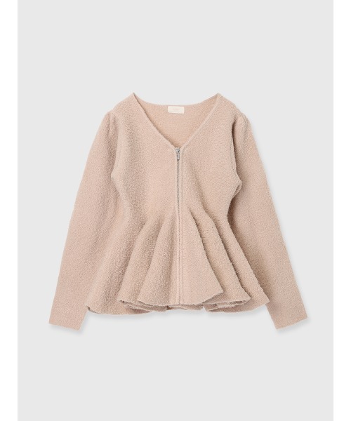セール】ペプラムジッププルオーバー（ニット/セーター）｜EIMY