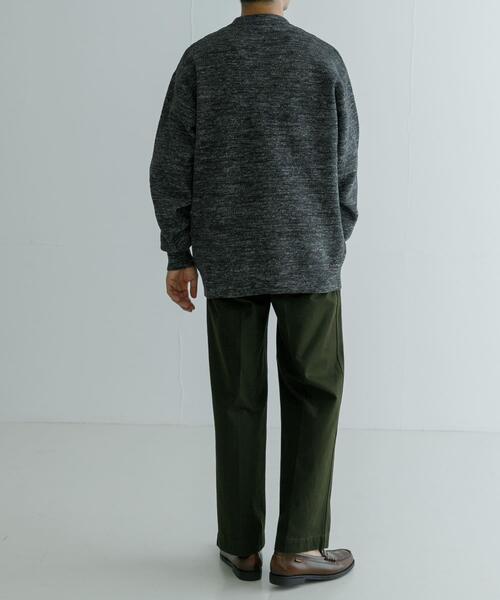 URBAN RESEARCH(アーバンリサーチ)の「メランジハーフモックプルオーバーニット(ニット/セーター・メンズ・チャコールグレー/ライトグレー/ベージュ/グリーン・MEDIUM/LARGE)」の18枚目の写真