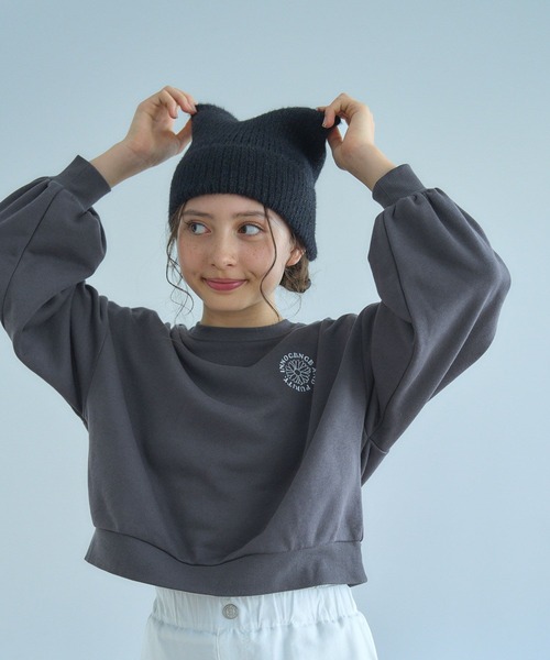 GLOBAL WORK（グローバルワーク）の「洗える猫耳ワッチ/149177（ニットキャップ/ビーニー・キッズ・アイボリー/グレー/ブラック・FREE）」の2枚目の写真