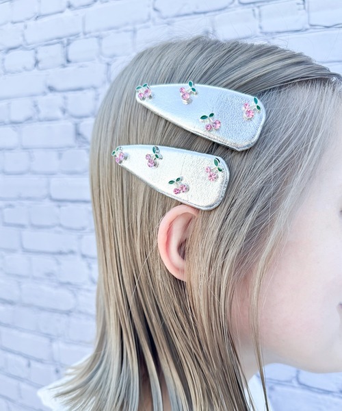 RUBY AND YOU（ルビーアンドユー）の「［select］チェリーヘアピン 2個セット（ヘアピン・レディース・ピンク/レッド・FREE）」の4枚目の写真