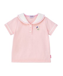 ミキハウスベア セーラーカラー 半袖Tシャツ（Tシャツ/カットソー