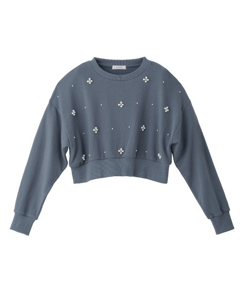 PEACH JOHN(ピーチジョン)の「ビジュースウェットプルオーバー(スウェット・レディース・モカ/チャコール/アイボリー・ONE SIZE)」の2枚目の写真