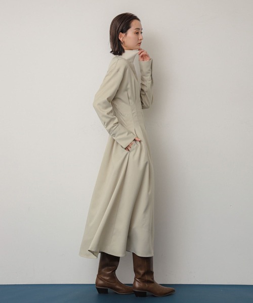 【値下げ】4175 pebble 800x2600 セール】ウエストタックワンピース（ワンピース）｜SENSE OF PLACE by