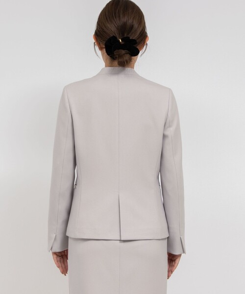 セール】《セットアップ対応》ウォッシャブルウール調サージノーカラー