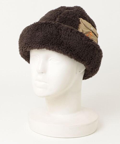 CHUMS（チャムス）の「CHUMS/チャムス ビーニー ダブル エルモフリースワッチ ELMO FLEECE WATCH CH05-1391（ニットキャップ/ビーニー・メンズ・アイボリー/ブラウン/ピンク/ネイビー・FREE）」の8枚目の写真