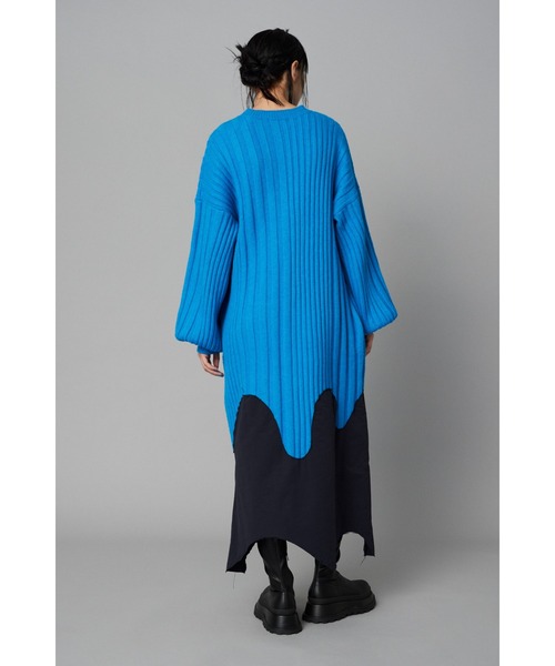 Circle hem knit dress サークルヘムニットドレス（ワンピース
