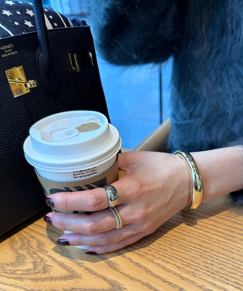 Rechic（リシック）の「【suiさんコラボ】　ボリュームドロップリング（リング・レディース・シルバー/ゴールド・FREE）」の3枚目の写真