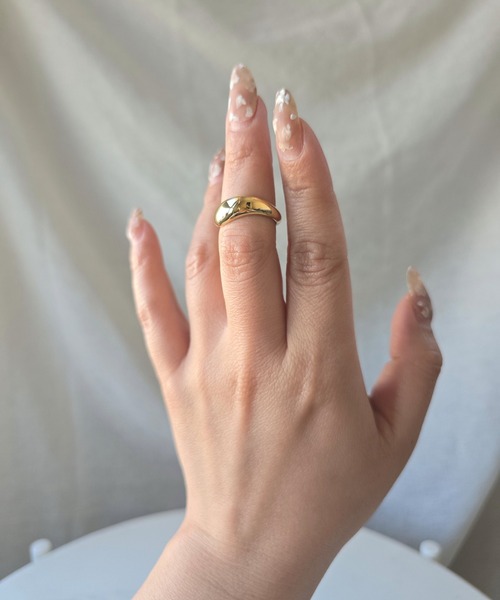 Rechic（リシック）の「【suiさんコラボ】　ボリュームドロップリング（リング・レディース・シルバー/ゴールド・FREE）」の9枚目の写真