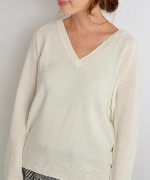 SHIPS for women - 今期♡シップス ウールカシミヤＶネックプルオーバー SHIPS for women（シップスフォーウィメン）の「ウールカシミヤV