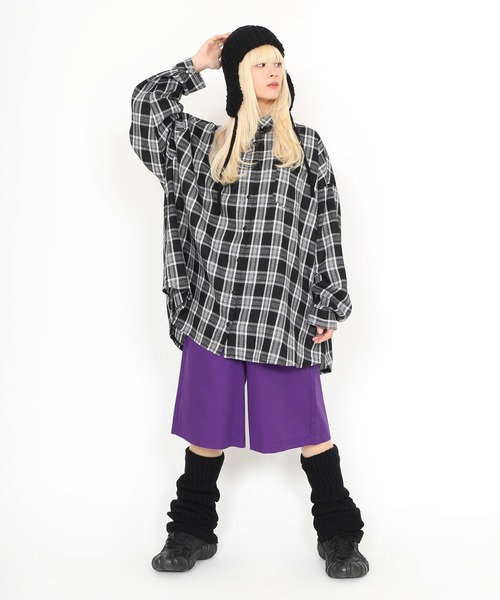 PUNYUS（プニュズ）の「耳付きニットキャップ（キャップ・レディース・ホワイト/ダークグレー/ベージュ/ブラック・FREE）」の16枚目の写真