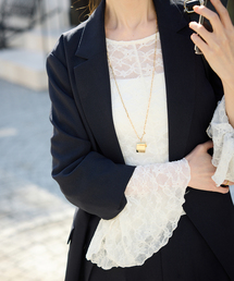 SLOBE IENA | レースフレアスリーブブラウス【手洗い可能】(シャツ/ブラウス)