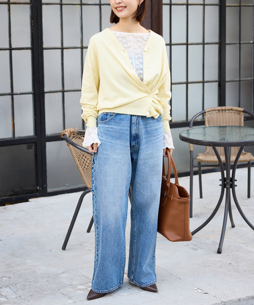 SLOBE IENA（スローブイエナ）の「レースフレアスリーブブラウス（シャツ/ブラウス・レディース・アイボリー/ネイビー・FREE）」の11枚目の写真