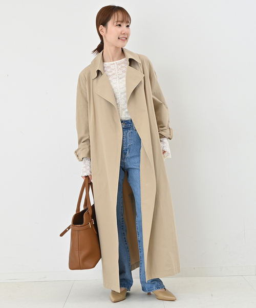 SLOBE IENA（スローブイエナ）の「レースフレアスリーブブラウス（シャツ/ブラウス・レディース・アイボリー/ネイビー・FREE）」の15枚目の写真