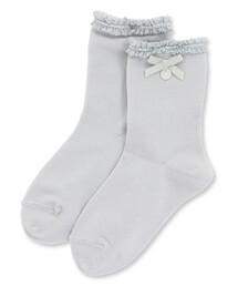 Tartine et Chocolat | 【日本製】【お揃い】コットンシルケットレースリボンソックス(13~21cm)(ソックス/靴下)