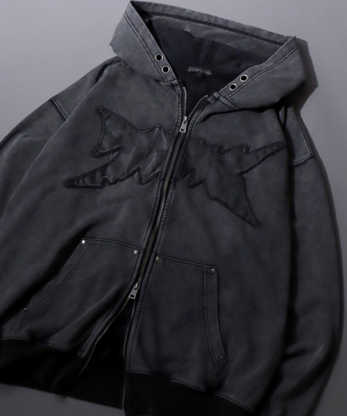 セール】2026AW Grunge Style Sweat Hoodie/グランジ ヴィンテージ