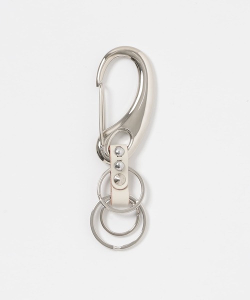 ITEMS URBANRESEARCH(アイテムズ アーバンリサーチ)の「Carabiner Studs KeyHolder(その他小物・メンズ・ブラック/ブラウン/ホワイト・-)」の1枚目の写真