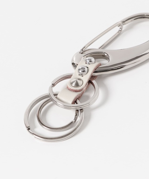 ITEMS URBANRESEARCH(アイテムズ アーバンリサーチ)の「Carabiner Studs KeyHolder(その他小物・メンズ・ブラック/ブラウン/ホワイト・-)」の5枚目の写真